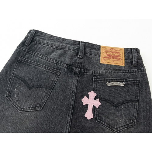 Replica Chrome Hearts Jeans For Men #998654 $48.00 USD for Wholesale