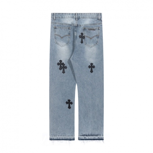 Replica Chrome Hearts Jeans For Men #998658 $48.00 USD for Wholesale
