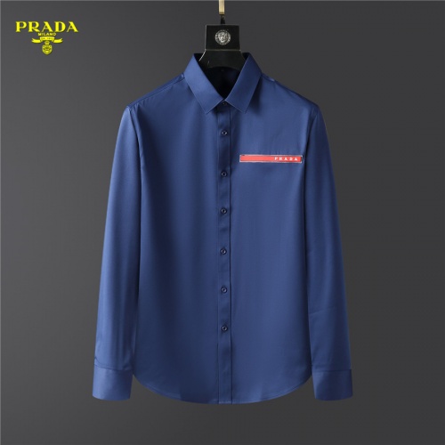 Prada Shirts Long Sleeved For Men #999497 $45.00 USD, Wholesale Replica Prada Shirts