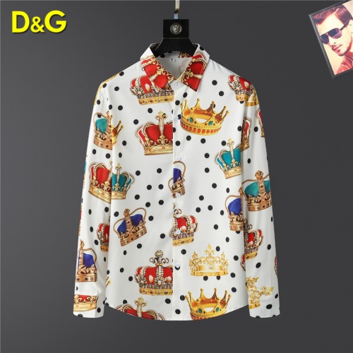 Dolce &amp; Gabbana D&amp;G Shirts Long Sleeved For Men #999506 $45.00 USD, Wholesale Replica Dolce &amp; Gabbana D&amp;G Shirts