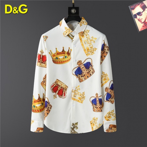 Dolce &amp; Gabbana D&amp;G Shirts Long Sleeved For Men #999508 $45.00 USD, Wholesale Replica Dolce &amp; Gabbana D&amp;G Shirts