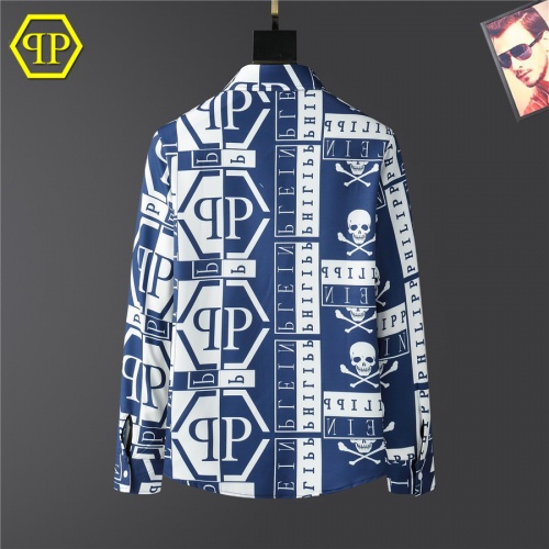Replica Philipp Plein PP Shirts Long Sleeved For Men #999509 $45.00 USD for Wholesale