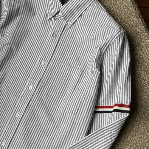 Replica Thom Browne TB Shirts Long Sleeved For Men #999563 $52.00 USD for Wholesale