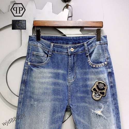 Replica Philipp Plein PP Jeans For Men #999879 $48.00 USD for Wholesale