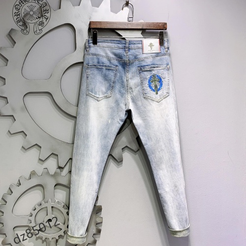 Replica Chrome Hearts Jeans For Men #999900 $48.00 USD for Wholesale