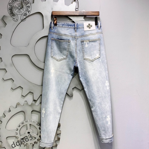 Replica Chrome Hearts Jeans For Men #999907 $48.00 USD for Wholesale