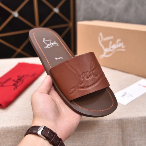 Replica Christian Louboutin CL Slippers For Men #999987 $48.00 USD for Wholesale