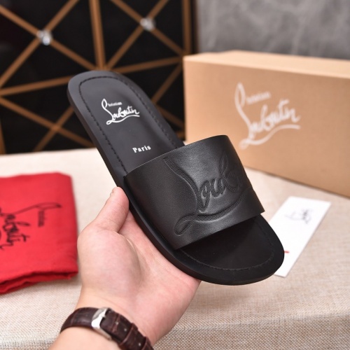 Replica Christian Louboutin CL Slippers For Men #999988 $48.00 USD for Wholesale