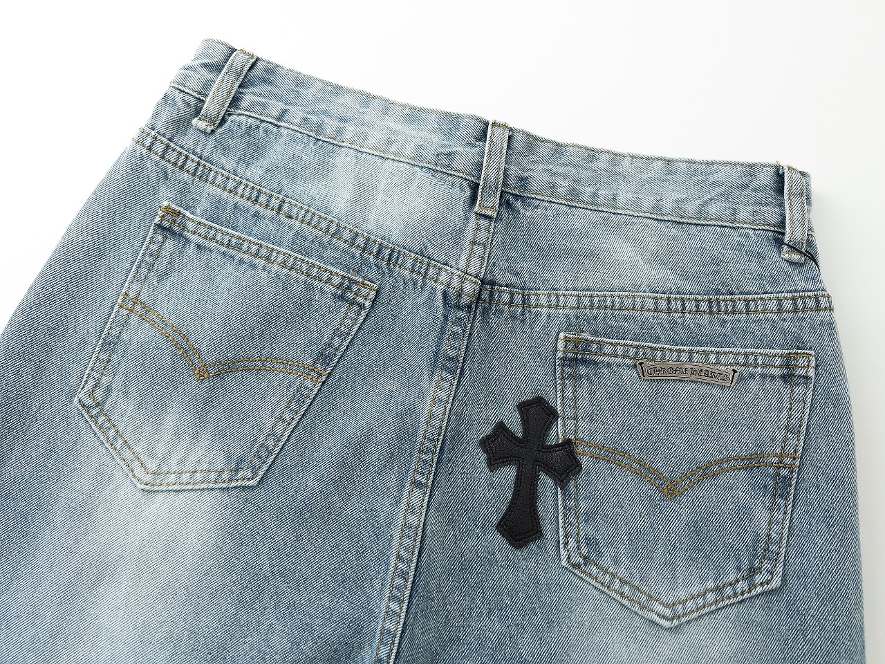 Chrome Hearts Jeans For Men 998658 48.00 USD, Wholesale Replica