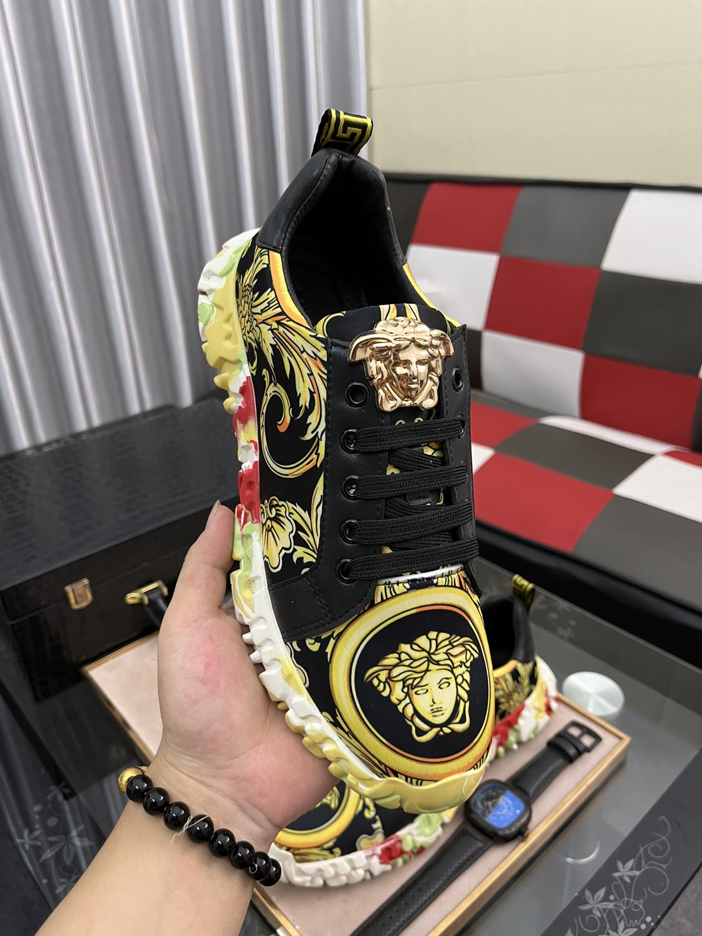 custom versace shoes