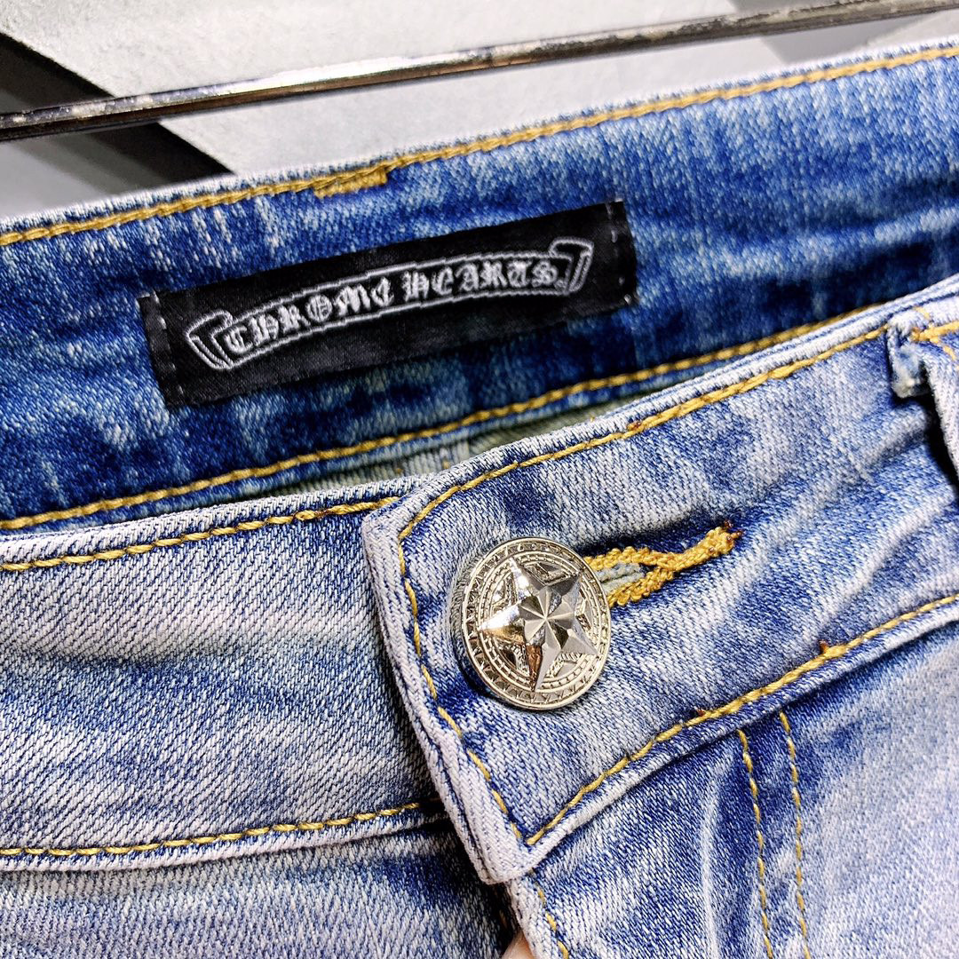 Chrome Hearts Jeans For Men #829312 $48.00 USD, Wholesale Replica