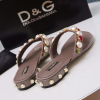 $68.00 USD Dolce & Gabbana D&G Slippers For Women #1005386