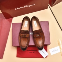 $98.00 USD Salvatore Ferragamo Leather Shoes For Men #996739
