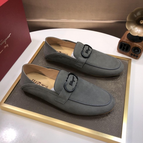 Replica Salvatore Ferragamo Leather Shoes For Men #1006392 $85.00 USD for Wholesale