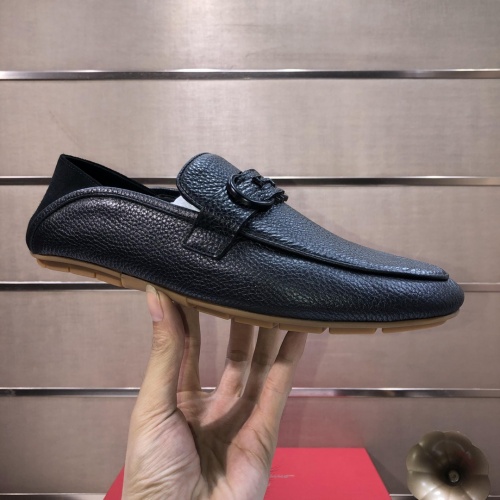 Replica Salvatore Ferragamo Leather Shoes For Men #1006394 $85.00 USD for Wholesale