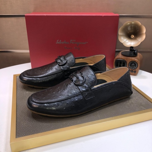 Salvatore Ferragamo Leather Shoes For Men #1006399 $85.00 USD, Wholesale Replica Salvatore Ferragamo Leather Shoes