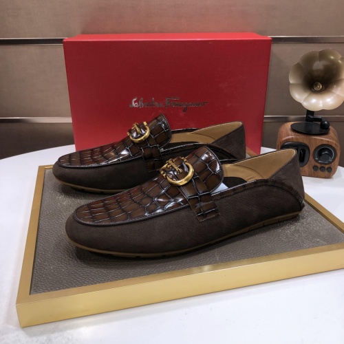 Salvatore Ferragamo Leather Shoes For Men #1006400