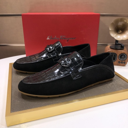 Salvatore Ferragamo Leather Shoes For Men #1006401 $85.00 USD, Wholesale Replica Salvatore Ferragamo Leather Shoes
