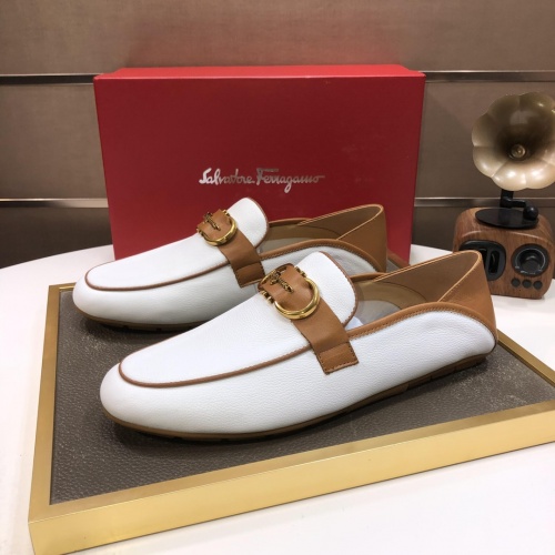 Salvatore Ferragamo Leather Shoes For Men #1006402