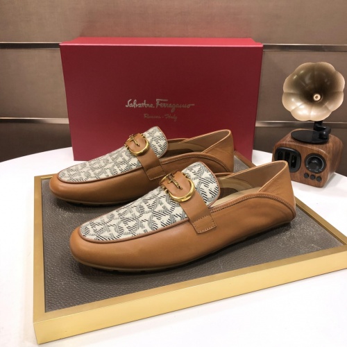 Salvatore Ferragamo Leather Shoes For Men #1006403