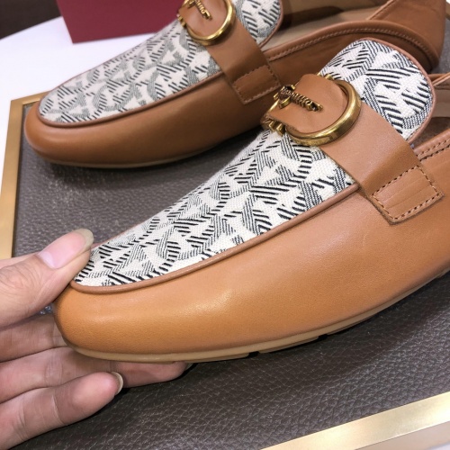 Replica Salvatore Ferragamo Leather Shoes For Men #1006403 $85.00 USD for Wholesale