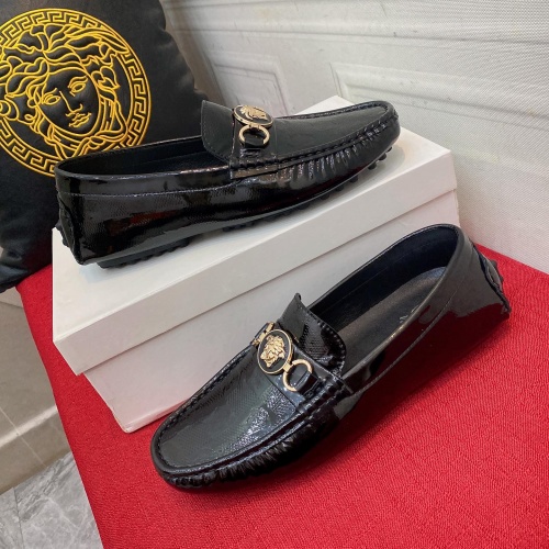 Replica Versace Leather Shoes For Men #1006494 $76.00 USD for Wholesale