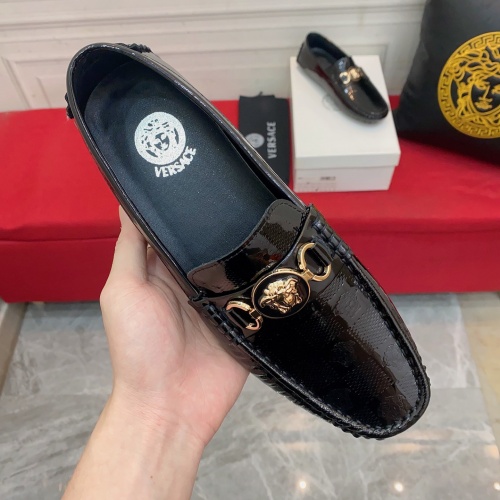 Replica Versace Leather Shoes For Men #1006494 $76.00 USD for Wholesale