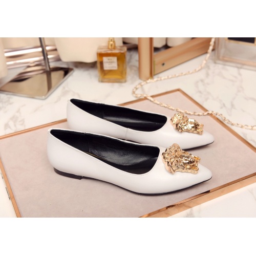 Replica Versace Flat Shoes For Women #1006511 $72.00 USD for Wholesale