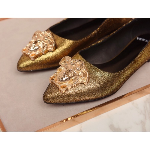 Replica Versace Flat Shoes For Women #1006513 $72.00 USD for Wholesale