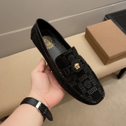 Replica Versace Leather Shoes For Men #1006520 $82.00 USD for Wholesale