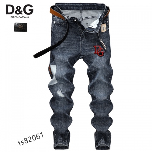 Dolce &amp; Gabbana D&amp;G Jeans For Men #1006991 $48.00 USD, Wholesale Replica Dolce &amp; Gabbana D&amp;G Jeans