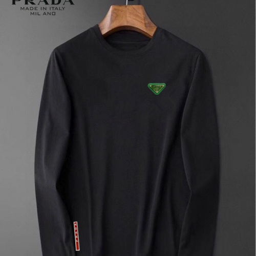 Prada T-Shirts Long Sleeved For Men #1007012 $34.00 USD, Wholesale Replica Prada T-Shirts