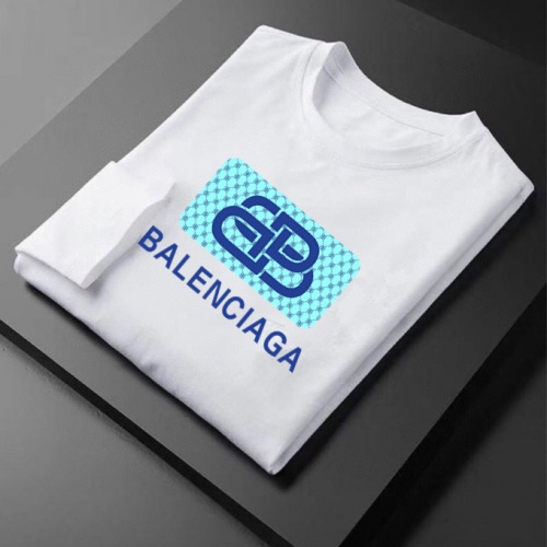 Replica Balenciaga T-Shirts Long Sleeved For Men #1007066 $34.00 USD for Wholesale