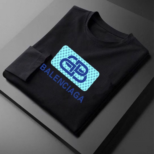 Replica Balenciaga T-Shirts Long Sleeved For Men #1007067 $34.00 USD for Wholesale