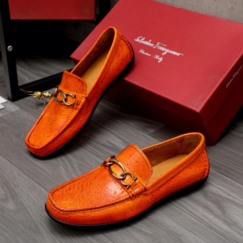 Salvatore Ferragamo Leather Shoes For Men #1007134 $88.00 USD, Wholesale Replica Salvatore Ferragamo Leather Shoes