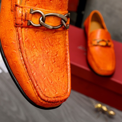 Replica Salvatore Ferragamo Leather Shoes For Men #1007134 $88.00 USD for Wholesale
