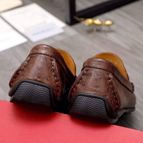 Replica Salvatore Ferragamo Leather Shoes For Men #1007135 $88.00 USD for Wholesale