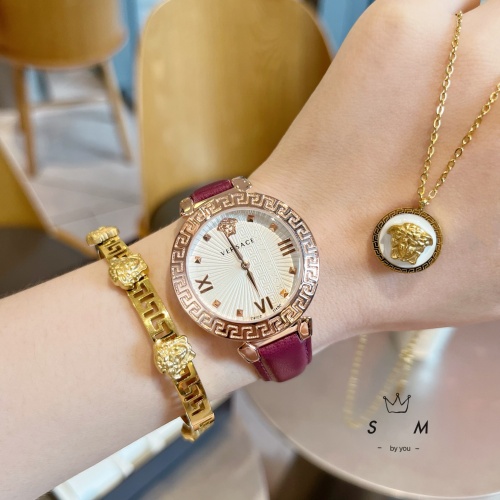 Replica Versace Watches For Women #1007151 $45.00 USD for Wholesale