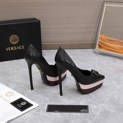Replica Versace High-Heeled Shoes For Women #1007369 $128.00 USD for Wholesale