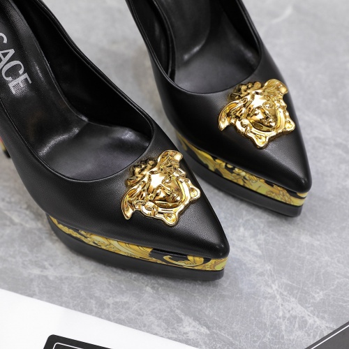 Replica Versace High-Heeled Shoes For Women #1007370 $128.00 USD for Wholesale