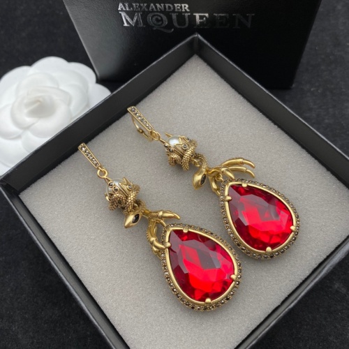 Replica Alexander McQueen Earrings For Women #1007738 $39.00 USD for Wholesale