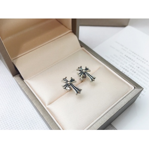 Replica Chrome Hearts Earrings For Women #1008055 $24.00 USD for Wholesale