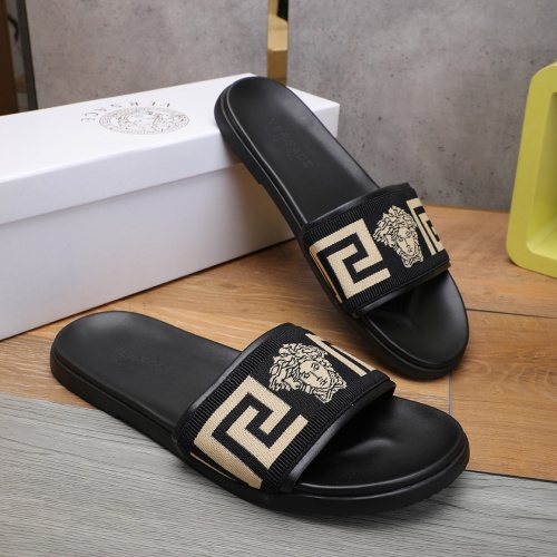 Replica Versace Slippers For Men #1008099 $56.00 USD for Wholesale