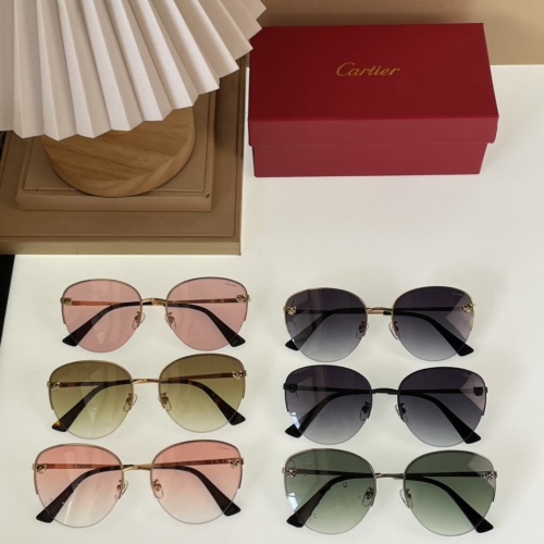 Replica Cartier AAA Quality Sunglassess #1008325 $45.00 USD for Wholesale