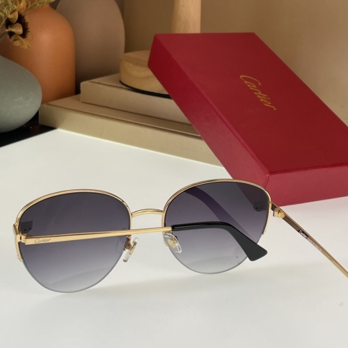 Replica Cartier AAA Quality Sunglassess #1008330 $45.00 USD for Wholesale