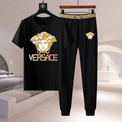 Versace Tracksuits Short Sleeved For Men #1008445 $76.00 USD, Wholesale Replica Versace Tracksuits