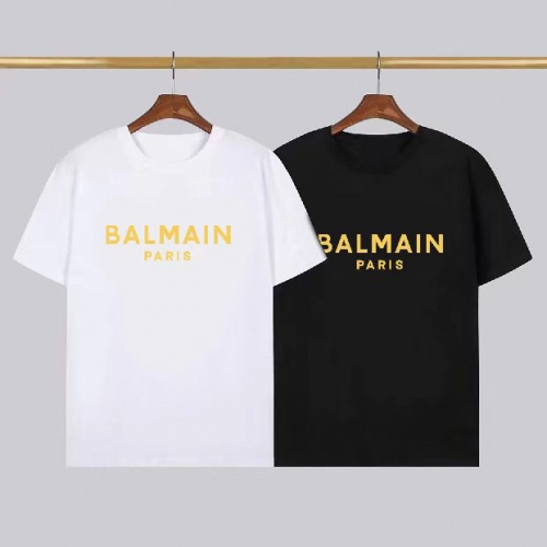 Replica Balmain T-Shirts Short Sleeved For Men #1008481 $23.00 USD for Wholesale