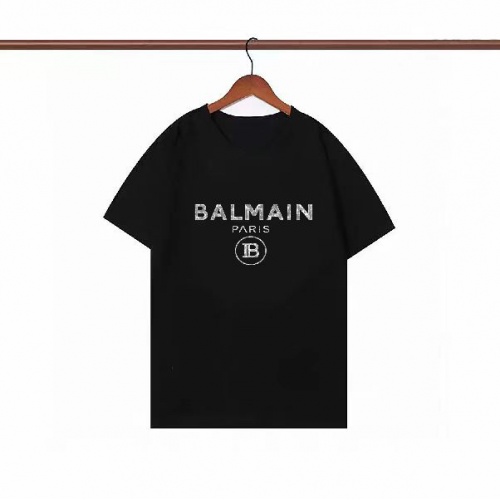Balmain T-Shirts Short Sleeved For Men #1008491 $23.00 USD, Wholesale Replica Balmain T-Shirts