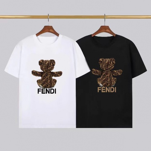 Replica Fendi T-Shirts Short Sleeved For Men #1008730 $23.00 USD for Wholesale