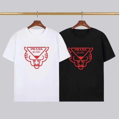 Replica Prada T-Shirts Short Sleeved For Men #1008747 $23.00 USD for Wholesale
